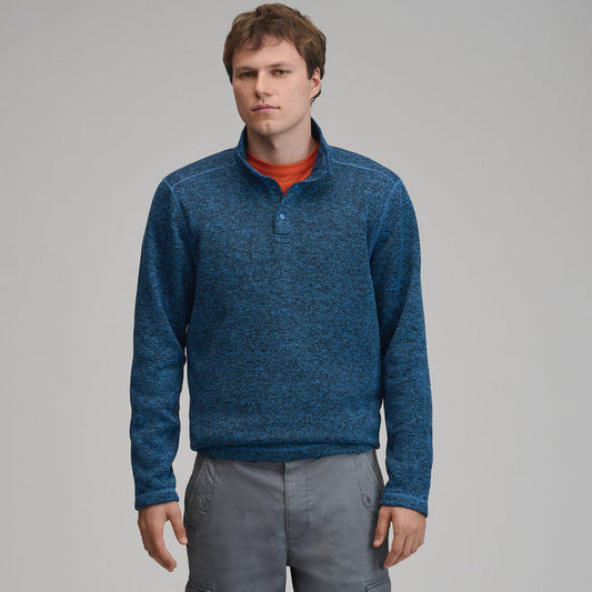 Radiator Fleece Snap Mock 2.0-Dk Chambray-1