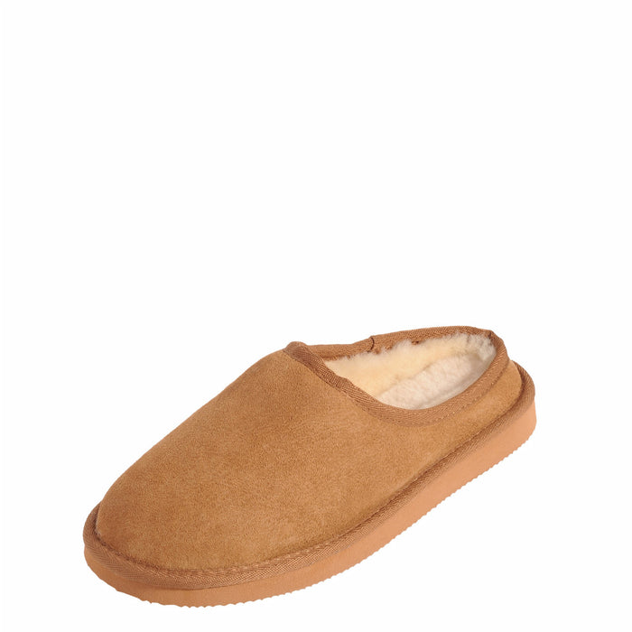 Mi Woolies - Benmore Sheepskin Clog Slipper in the colour Walnut