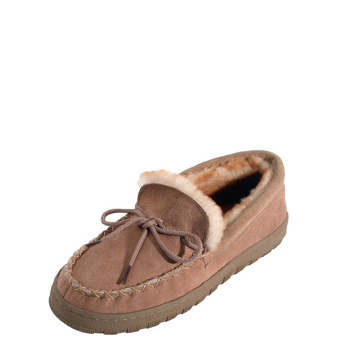 Mi Woolies - Moccasin Sheepskin Slipper in the colour Tan