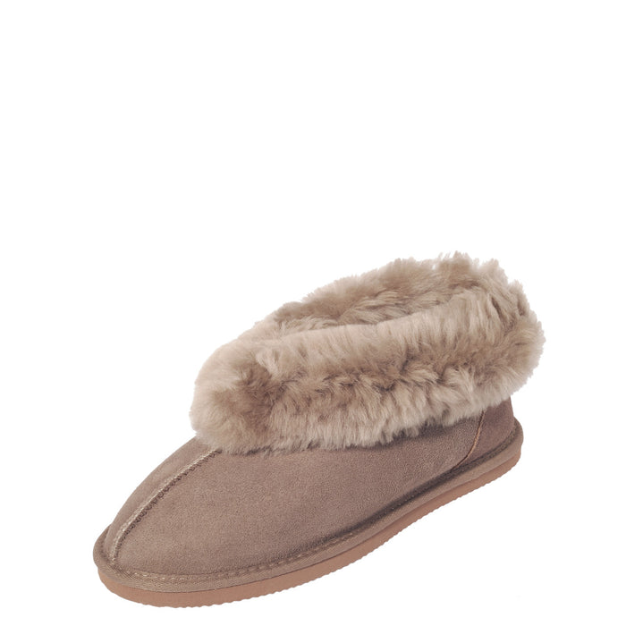 Mi Woolies - Padabout Sheepskin Slipper (154-PADABOUT) in the colour Cinnamon