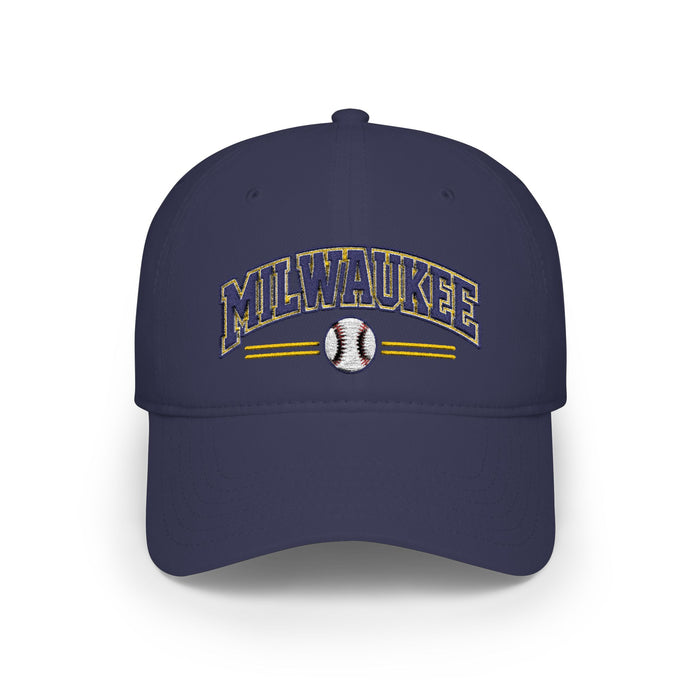 Milwaukee Retro Baseball Hat – Low Profile Brew City Dad Cap | Teesrus716