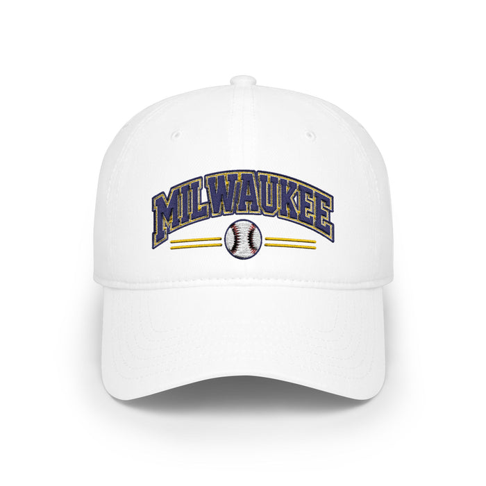 Milwaukee Retro Baseball Hat – Low Profile Brew City Dad Cap | Teesrus716