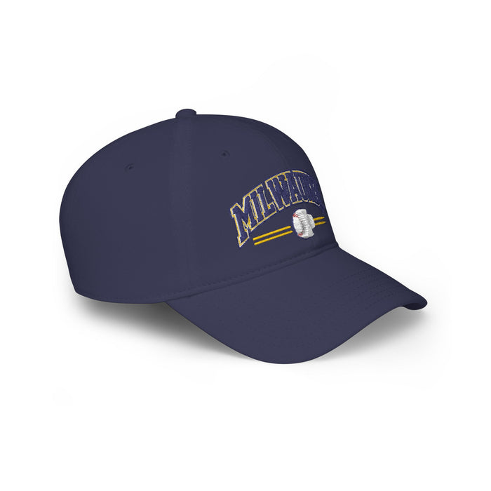 Milwaukee Retro Baseball Hat – Low Profile Brew City Dad Cap | Teesrus716