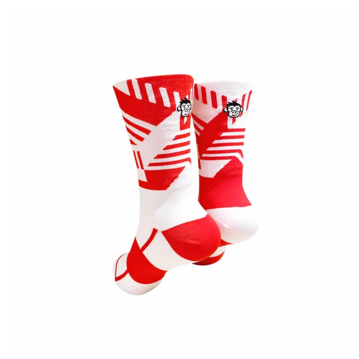 Monkey Sox Classic Sports Crew | Red and White