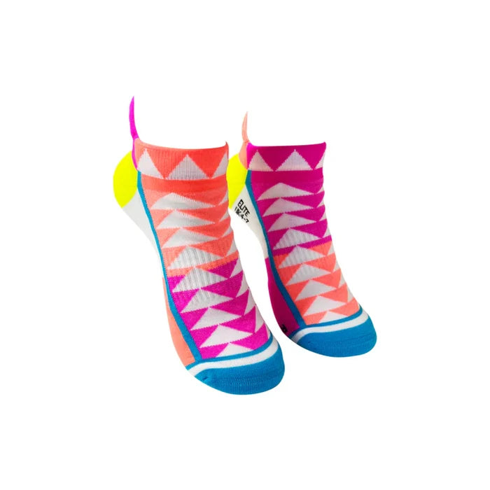 Monkey Sox Elite Pyramid Sports Ankle| White Fluoro