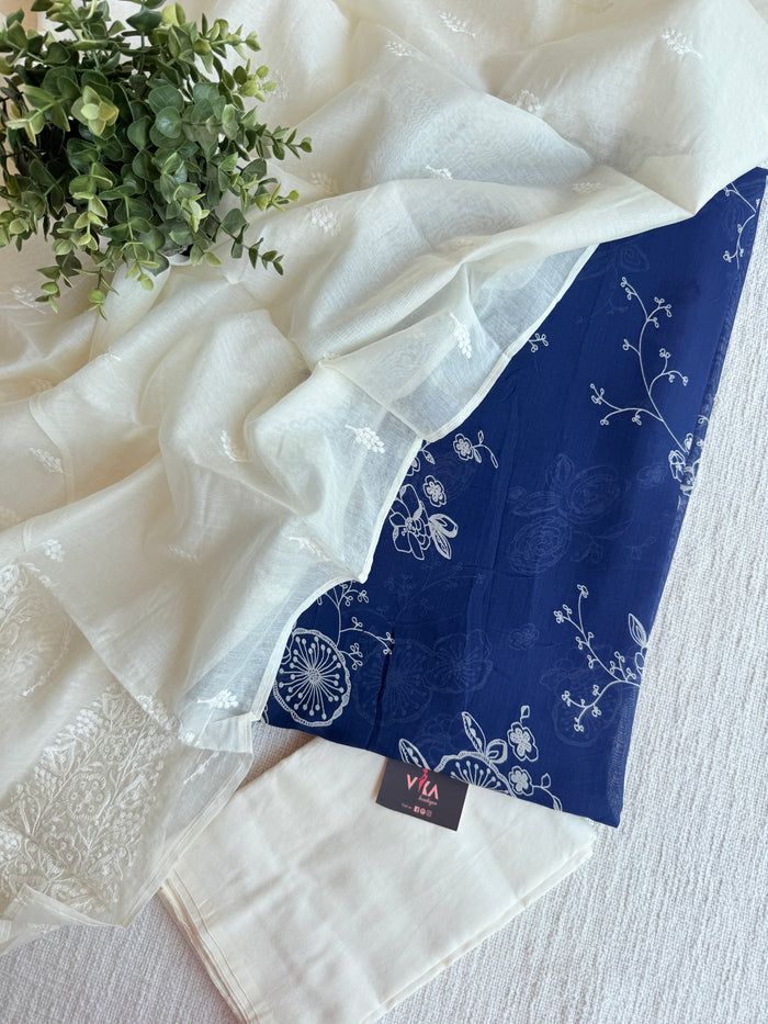 Mul chanderi salwar suit material
