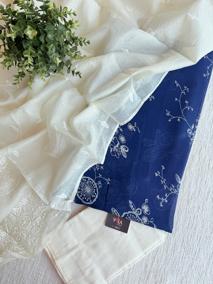 Mul chanderi salwar suit material