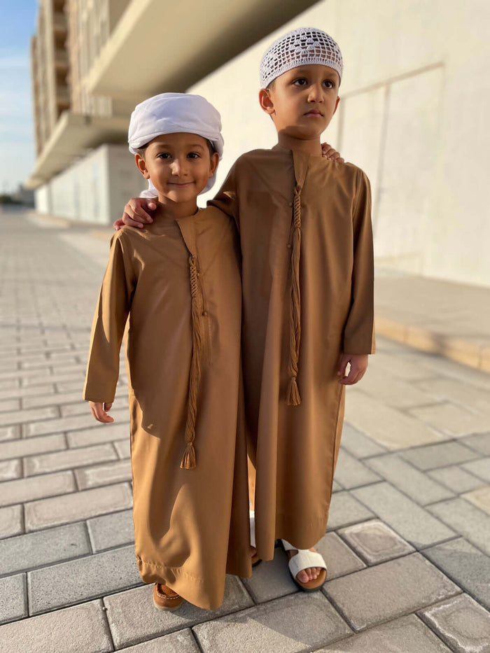 Mustard Emirati Baby Jubba