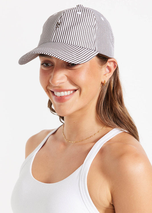 N Striped Cap