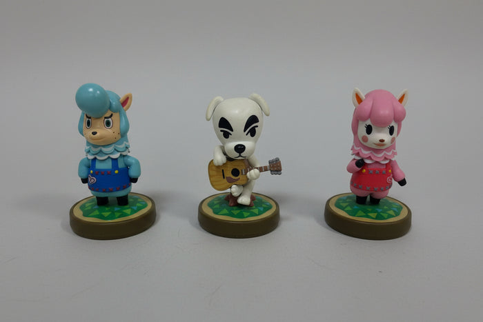 Nintendo amiibo Animal Crossing Cyrus K.K. Reese Action Figures Bundle - USED