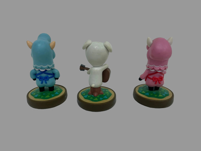 Nintendo amiibo Animal Crossing Cyrus K.K. Reese Action Figures Bundle - USED