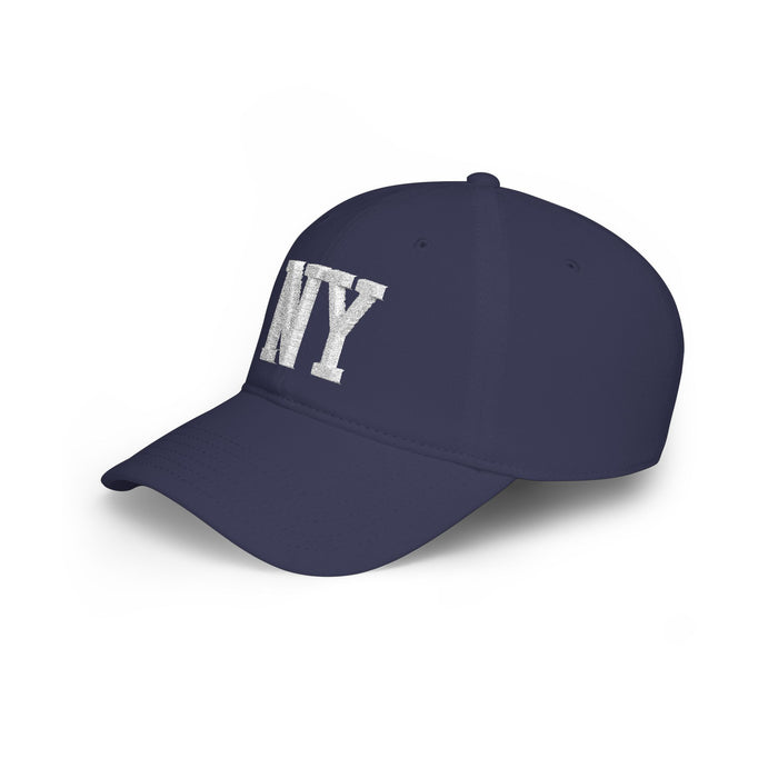 NY Distressed Baseball Hat – Retro New York Low Profile Dad Cap | Teesrus716