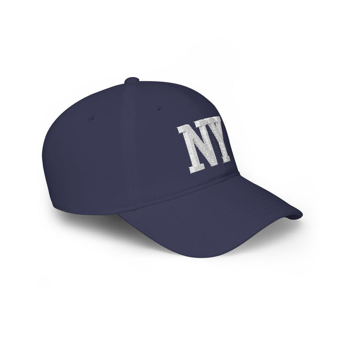 NY Distressed Baseball Hat – Retro New York Low Profile Dad Cap | Teesrus716