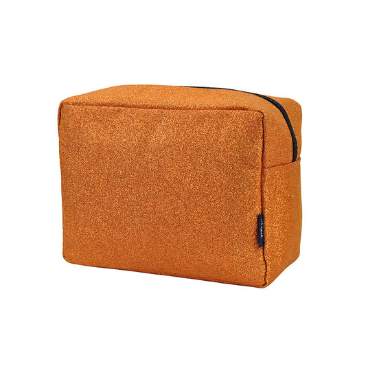 !!!Orange Glitter NGIL Large Cosmetic Travel Pouch