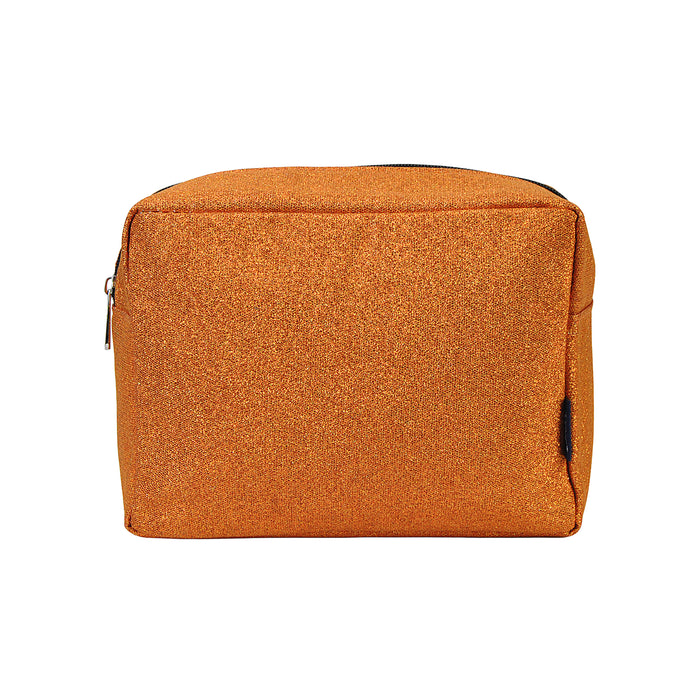 !!!Orange Glitter NGIL Large Cosmetic Travel Pouch