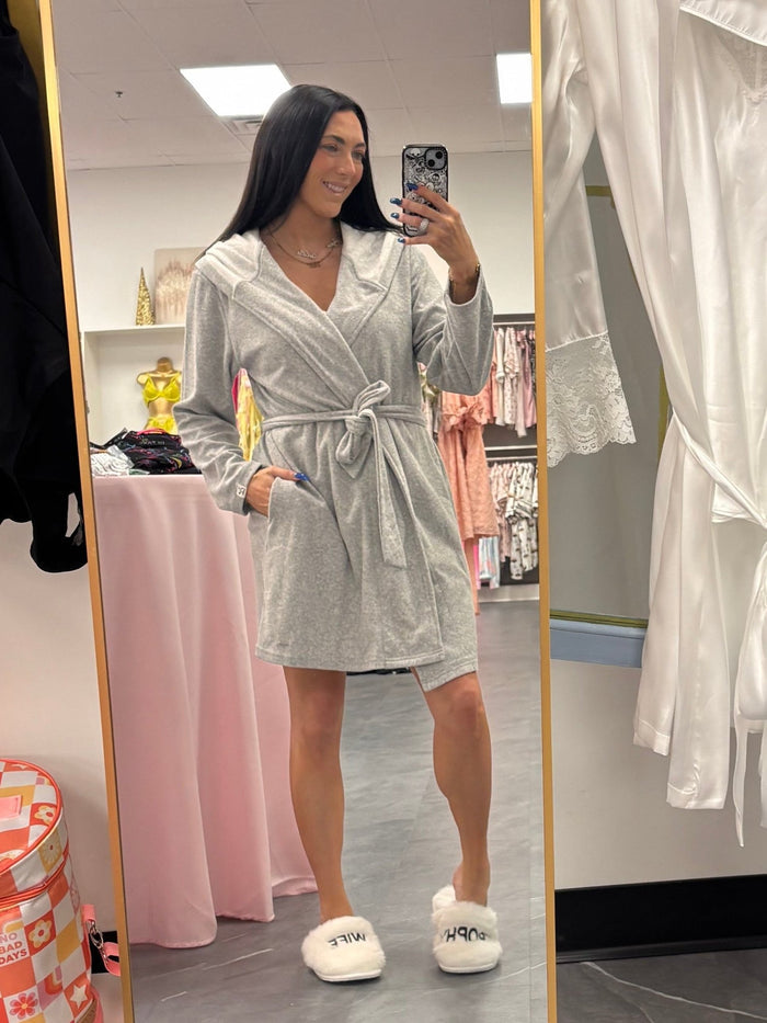 Organic Cotton Hooded Robe - Intimate Whispers