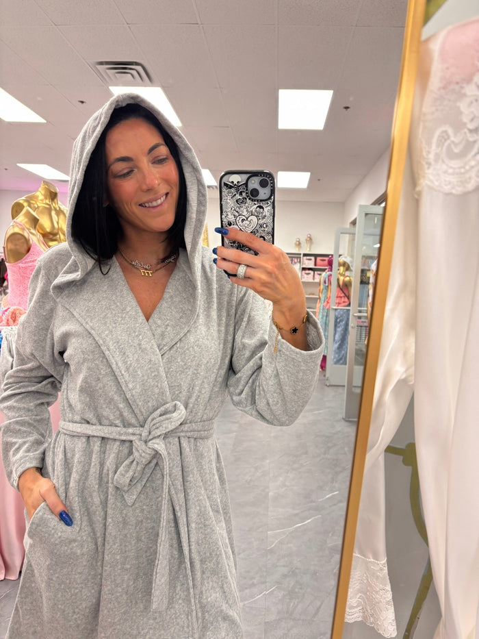 Organic Cotton Hooded Robe - Intimate Whispers
