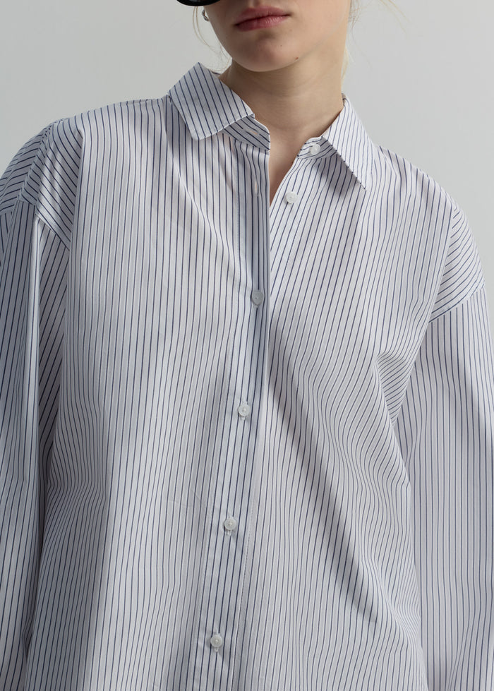 OVERSIZED STRIPED MULTI-SLEEVE SHIRT