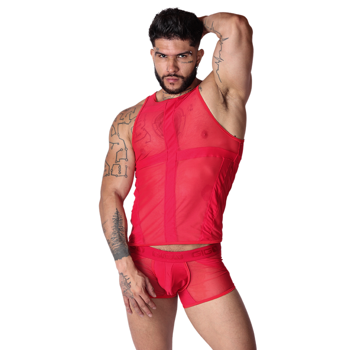 Panel Red Tank vista posterior de Gigo Underwear