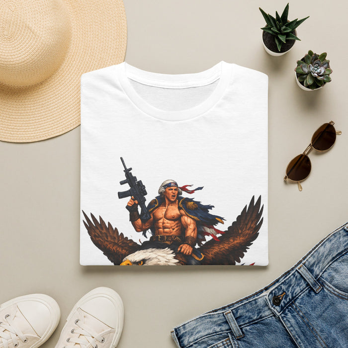 Patriotic Eagle Soldier T‑Shirt — '250' Graphic USA Freedom Tee