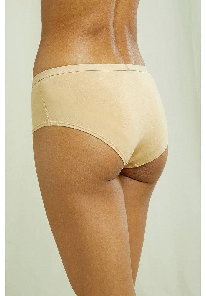 People Tree - Almond Boy Short - Culotte Coton Organic - Beige-Sous-Vêtements-T376UU.BG1
