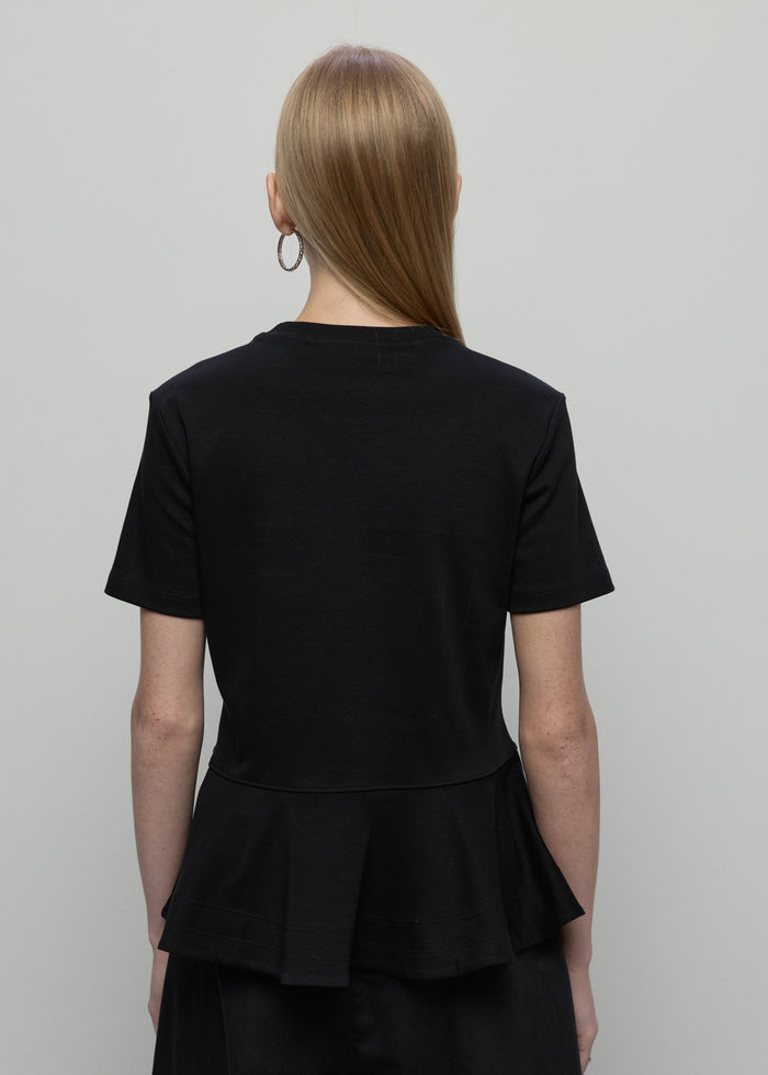 PEPLUM SHORT SLEEVE TEE