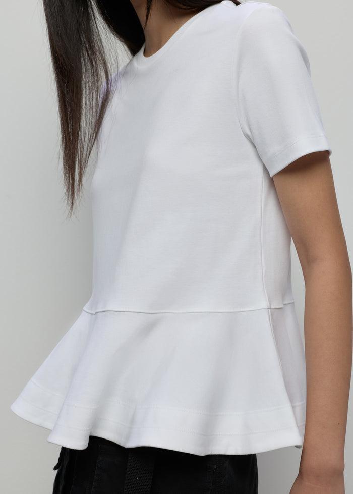 PEPLUM SHORT SLEEVE TEE