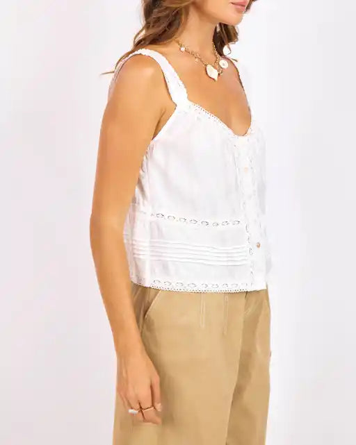 Percy Lace Trim Cami Top