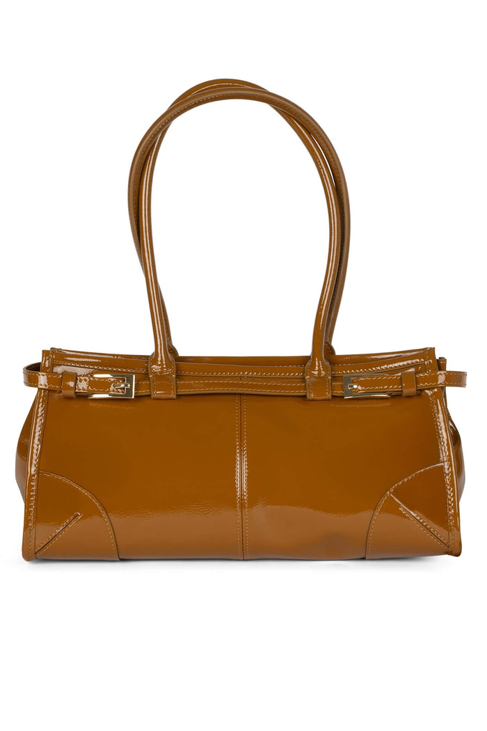 Tan Crinkle Patent