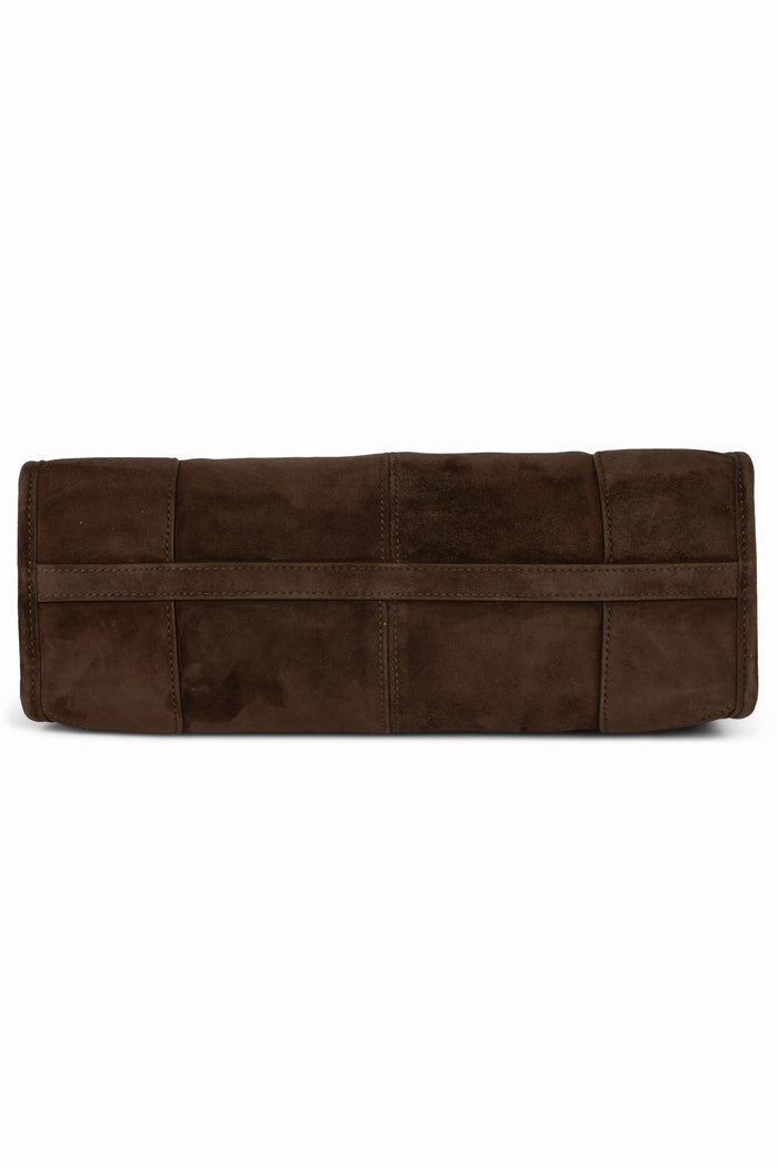 PESKY Jeffrey Campbell Shoulder Bag Brown Suede