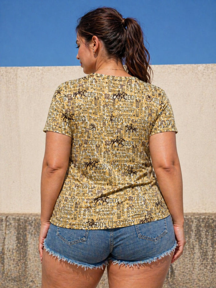 Plus Size Shirt Top Short Sleeve Basic Crop Top T-shirt Tank