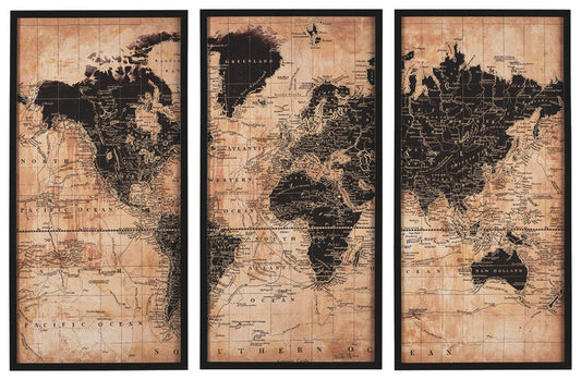 Pollyanna A8000074 TanBlack Wall Art Set 3CN
