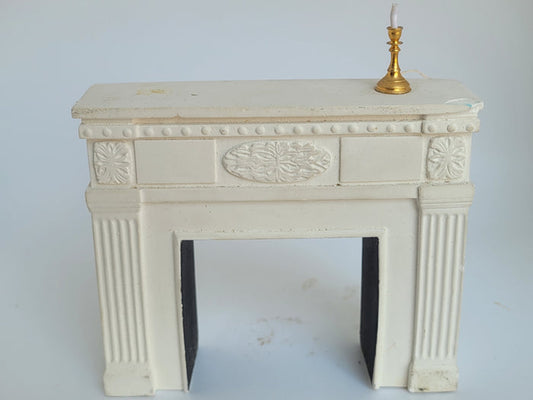 Pre-Owned Fireplace with Candle - As Is Condition