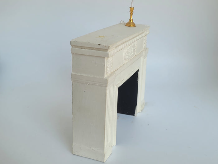 Pre-Owned Fireplace with Candle - As Is Condition