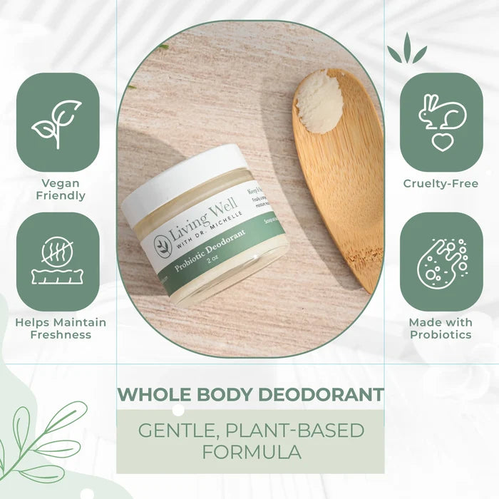 Living Well Probiotic Deodorant benefits