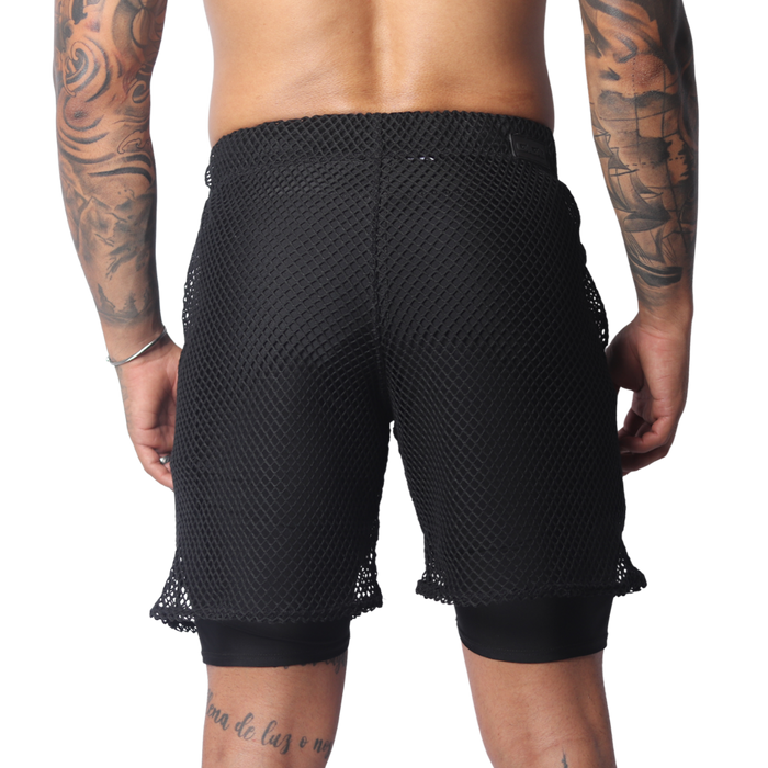 Provocative Black Short vista posterior de Gigo Underwear