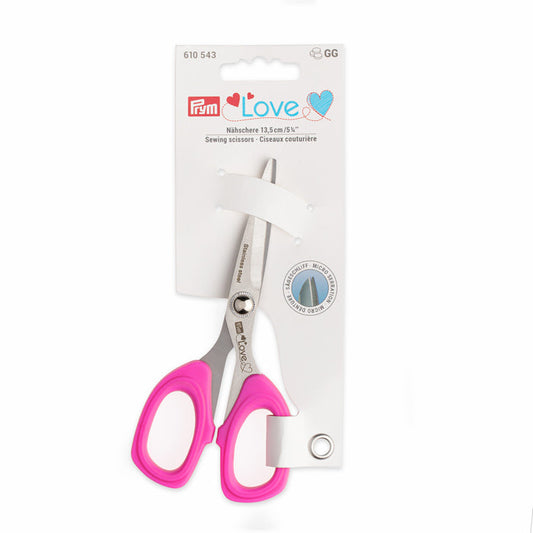 Prym Love: Textile Scissors Micro Serrated 5" Pink