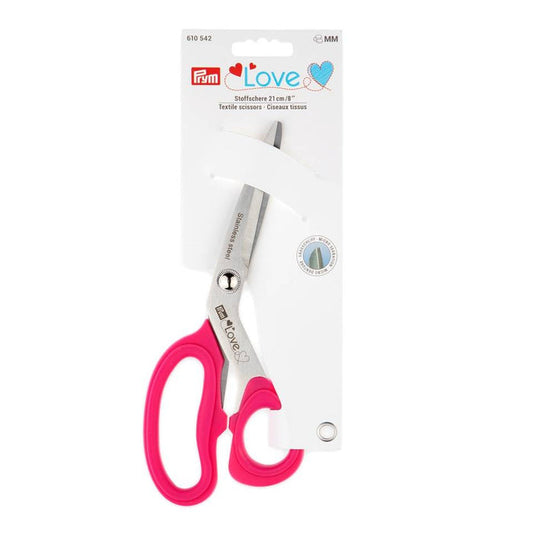Prym Love: Textile Scissors Micro Serrated 8" Pink