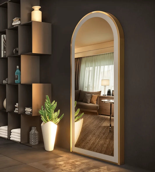 Stainless Steel Metal Frame Mirror | Buy Online India - Glazonoid