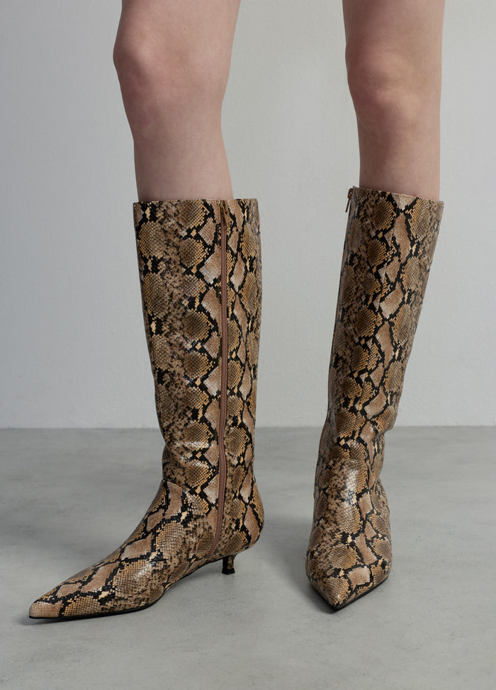 PYTHON PRINTED BOOTS