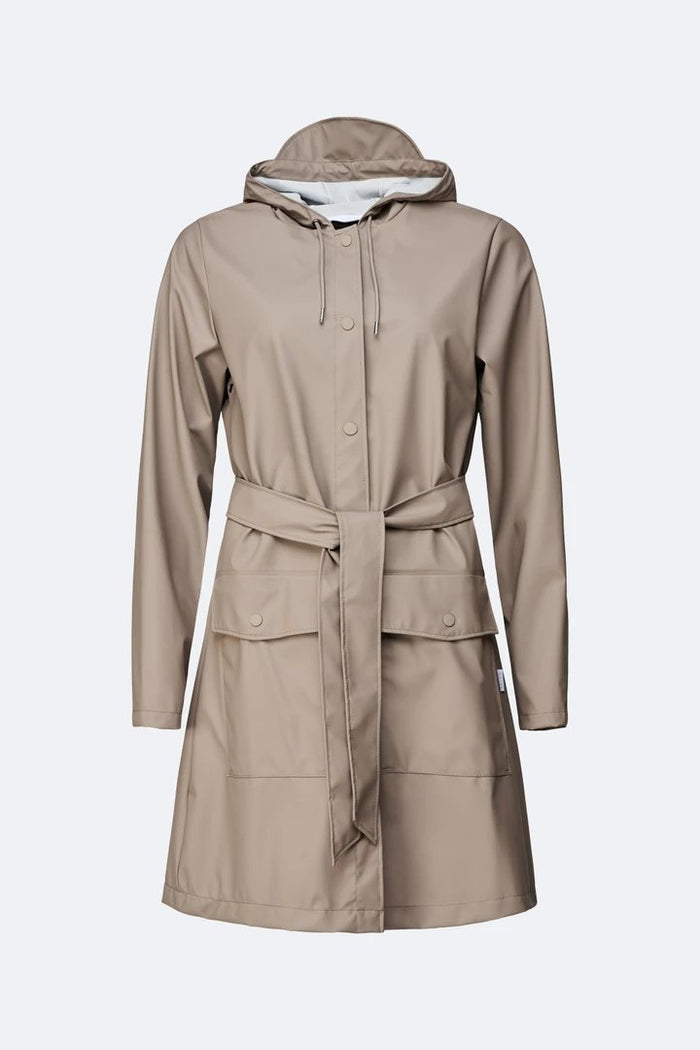 Rains - Belt Jacket Taupe-Vestes et Manteaux-1824