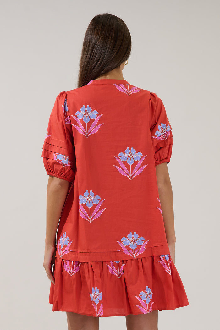 Reani Shift Mini Dress Floral