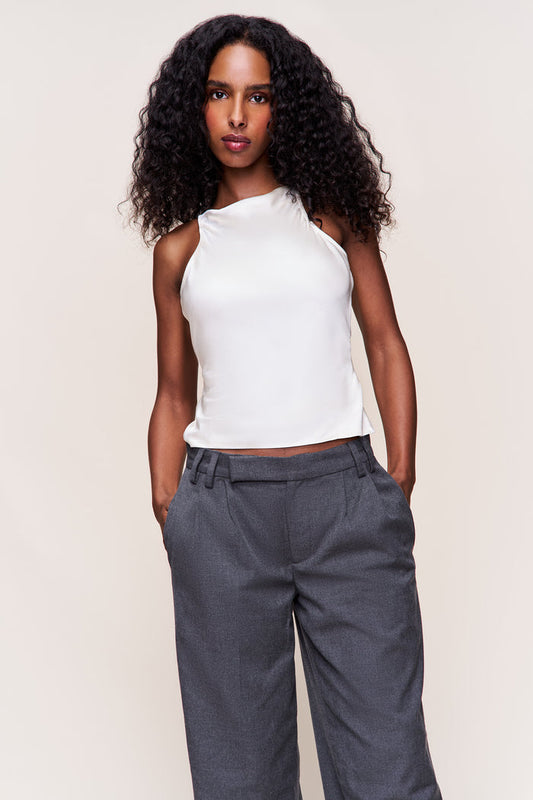 Regine Cowl Neck Top in Cream