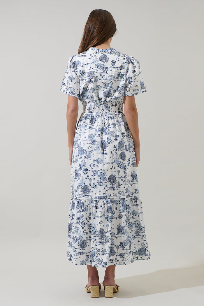 Renzo Toile Belraj Poplin Maxi Dress