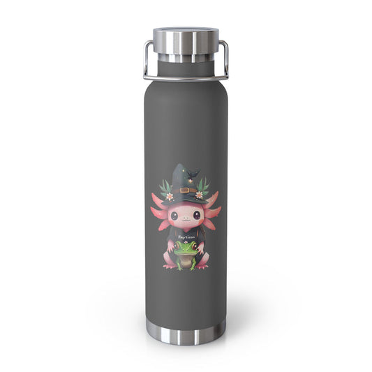 Repticon Copper Vacuum Insulated Bottle, 22oz w/ Axolotl