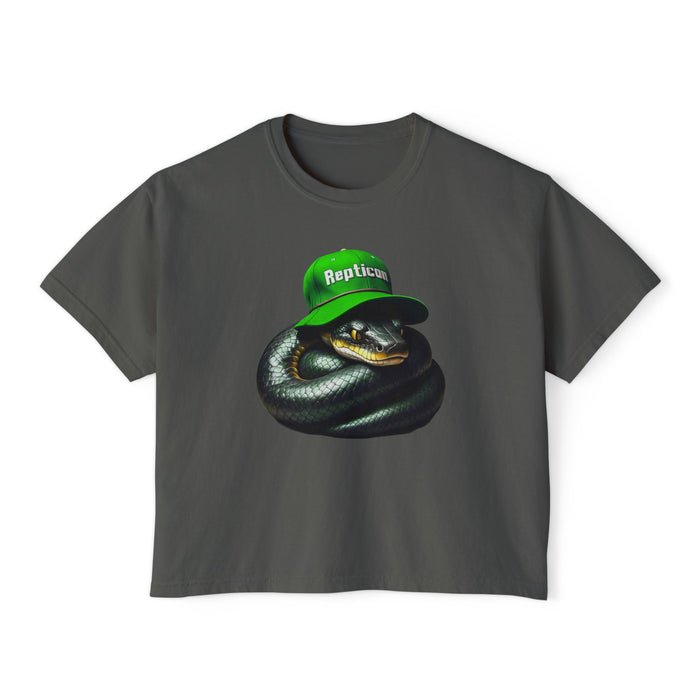 Repticon Women's Boxy Tee w/ Black Snake