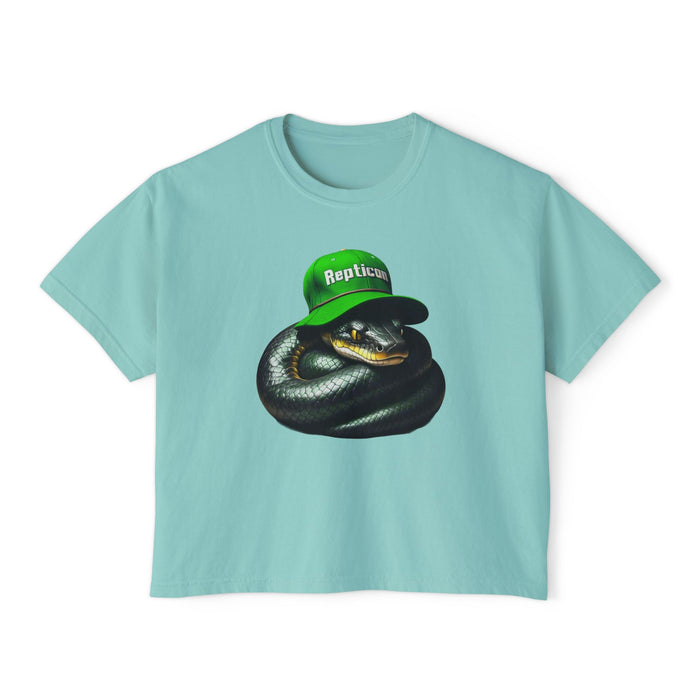 Repticon Women's Boxy Tee w/ Black Snake