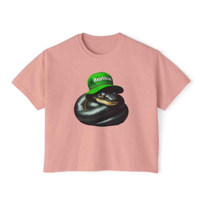 Repticon Women's Boxy Tee w/ Black Snake