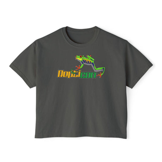 Repticon Women's Boxy Tee w/ Red-Eyed Tree Frog