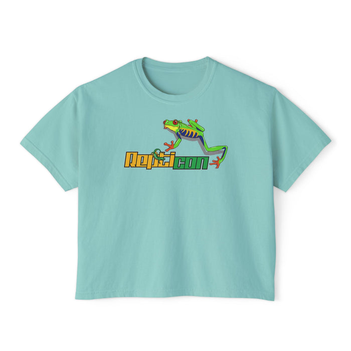Repticon Women's Boxy Tee w/ Red-Eyed Tree Frog